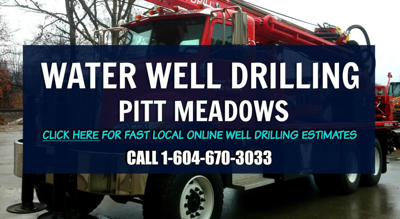Water Well Drilling Pitt Meadows - Red Drill Rig